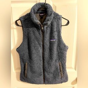 Gently Used Patagonia Grey Fuzzy Zip Up Vest